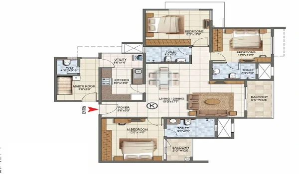 Featured Image of 1 5 Bhk Floor Plan